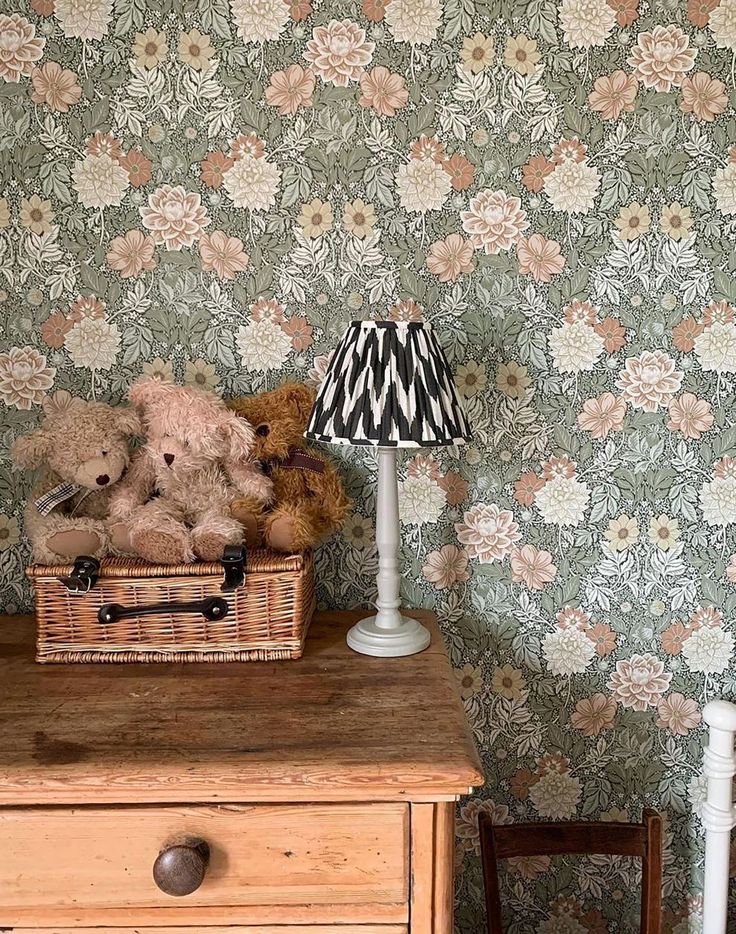 floral-tons-neutros papel de parede floral em tons neutros