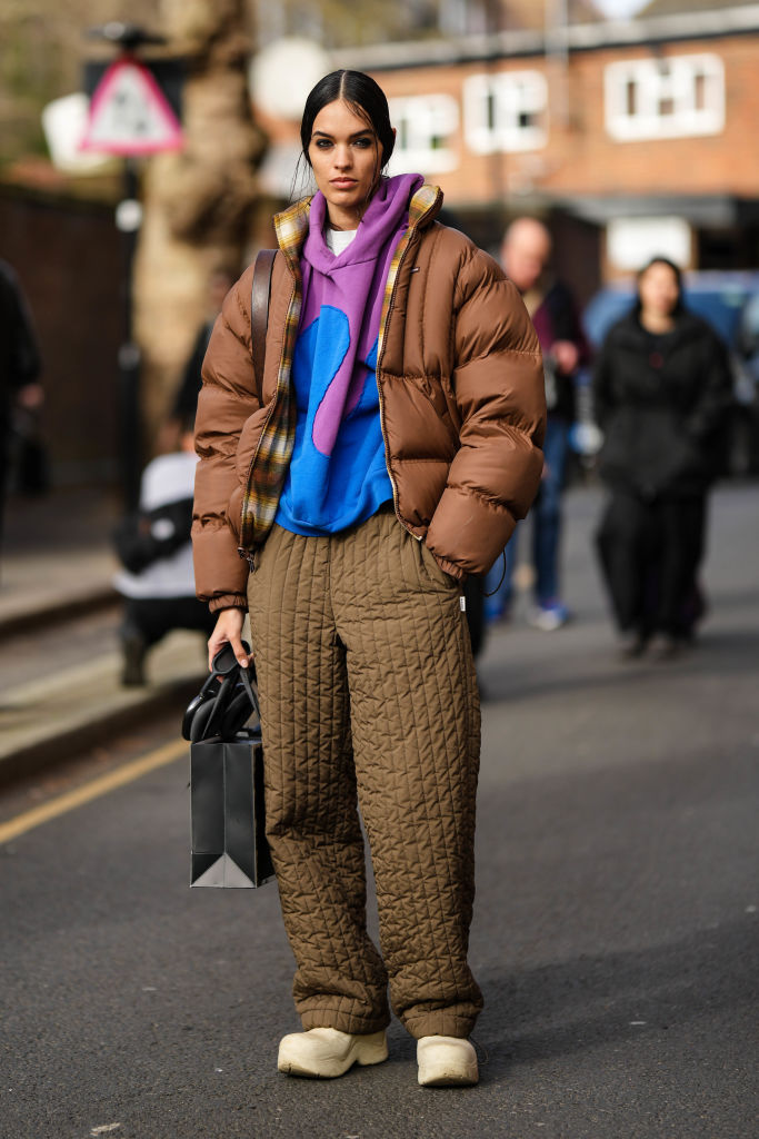 Street Style London Fashion Week - jaqueta oversized