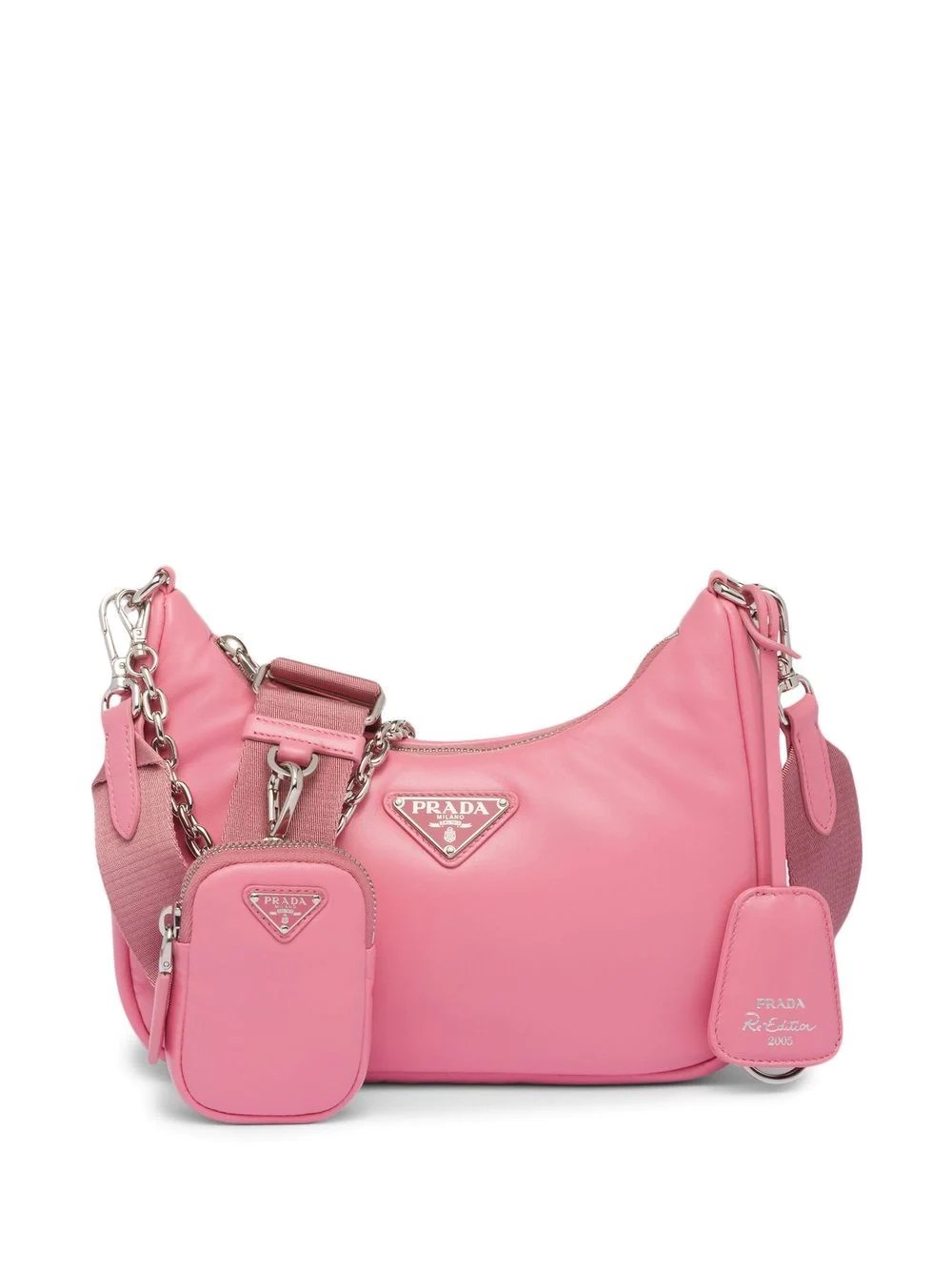 bolsa rosa prada farfetch