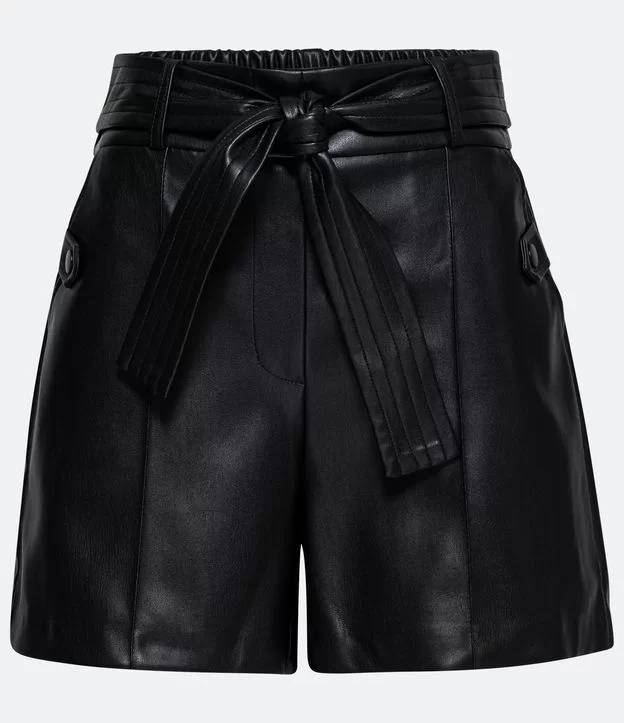 short de couro