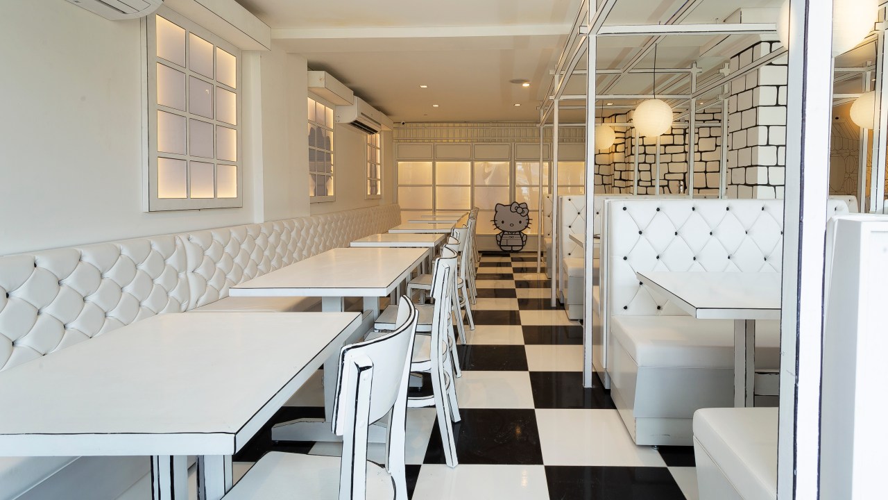 Restaurante 2D Hello Kitty, na Liberdade