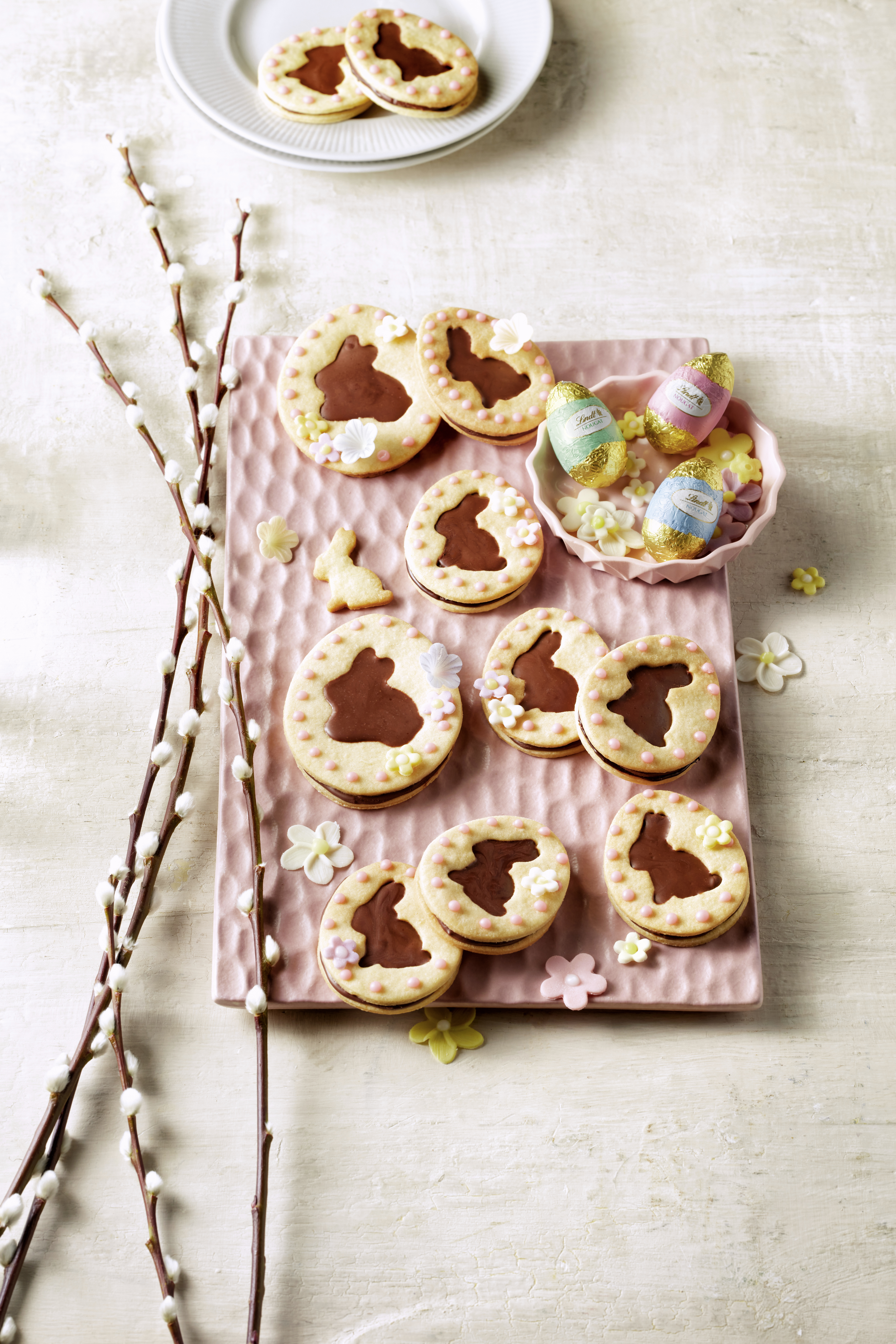 Receita de biscoitos de&nbsp;P&aacute;scoa&nbsp;com chocolate ao leite