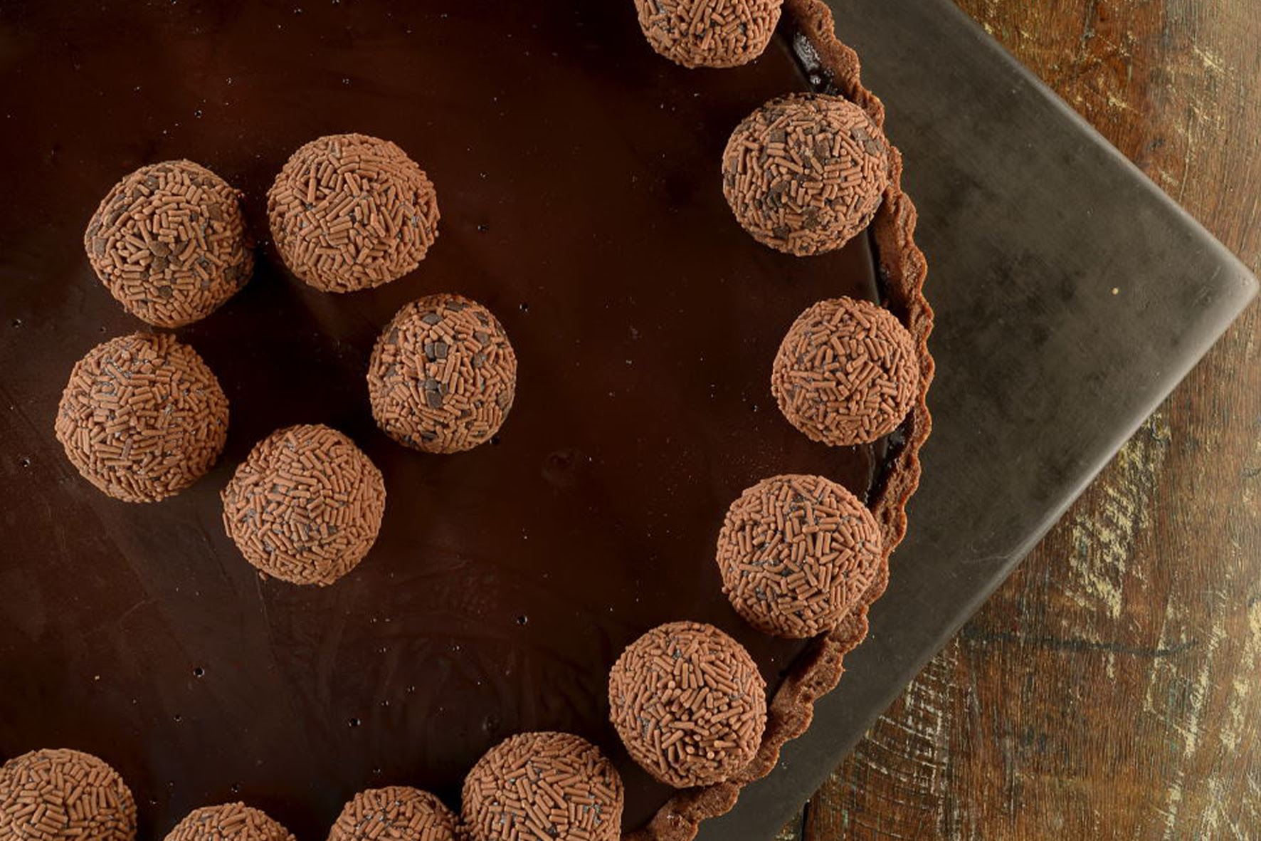 Receita de torta de brigadeiro