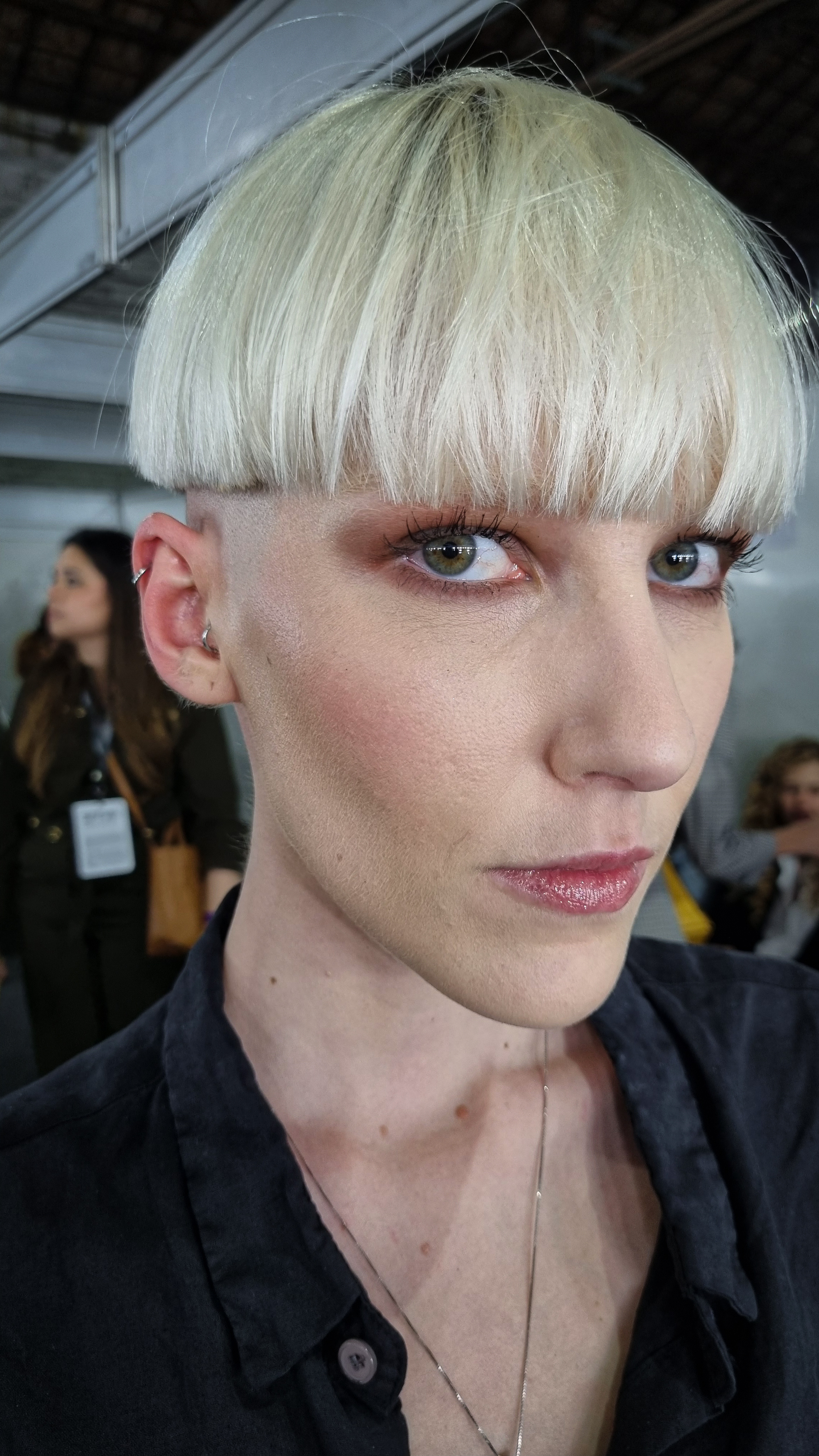 Efeito de blush acobreado no desfile da The Paradise, na SPFW55.
