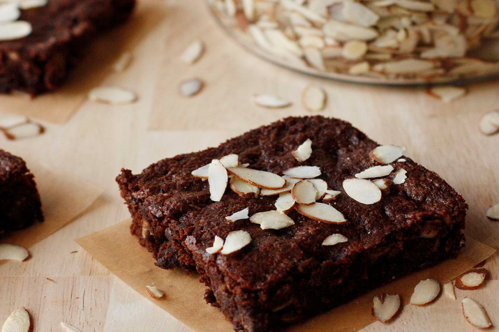 Brownie de amêndoa sem glúten