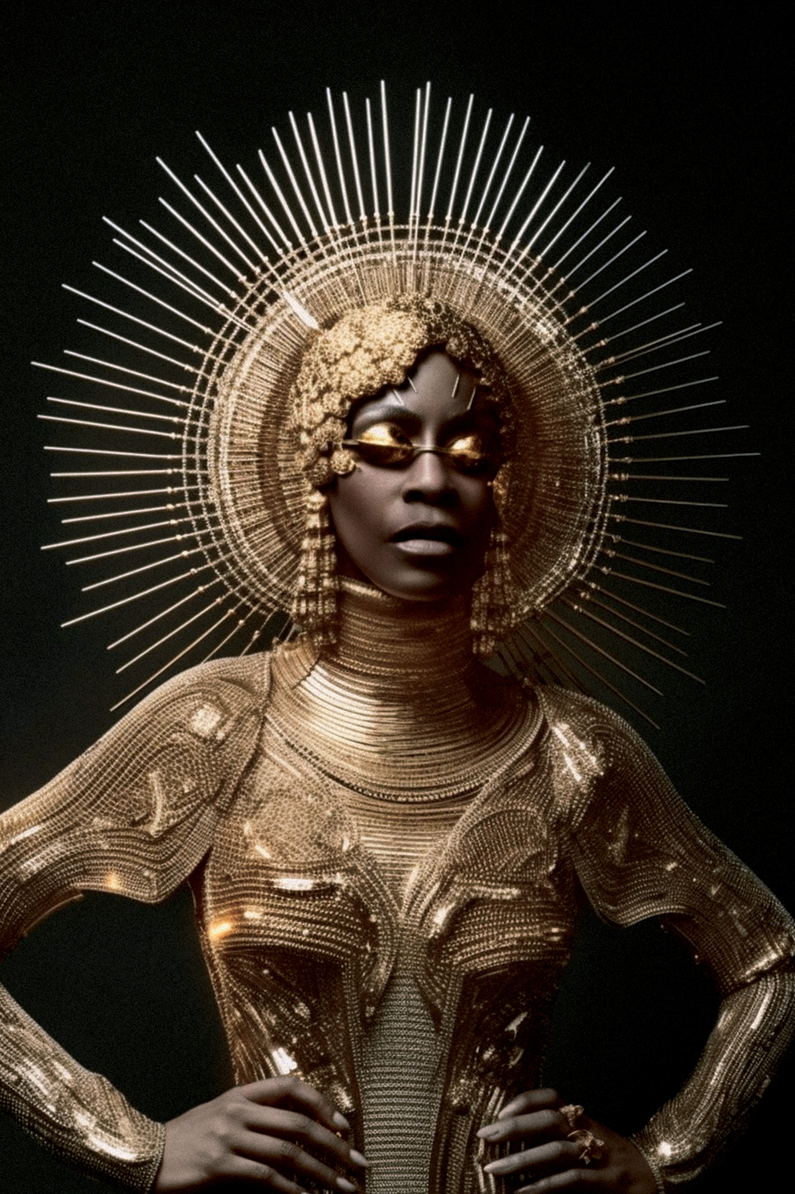 ensaio Nina Silva para Claudia feito com intelig&ecirc;ncia artificial