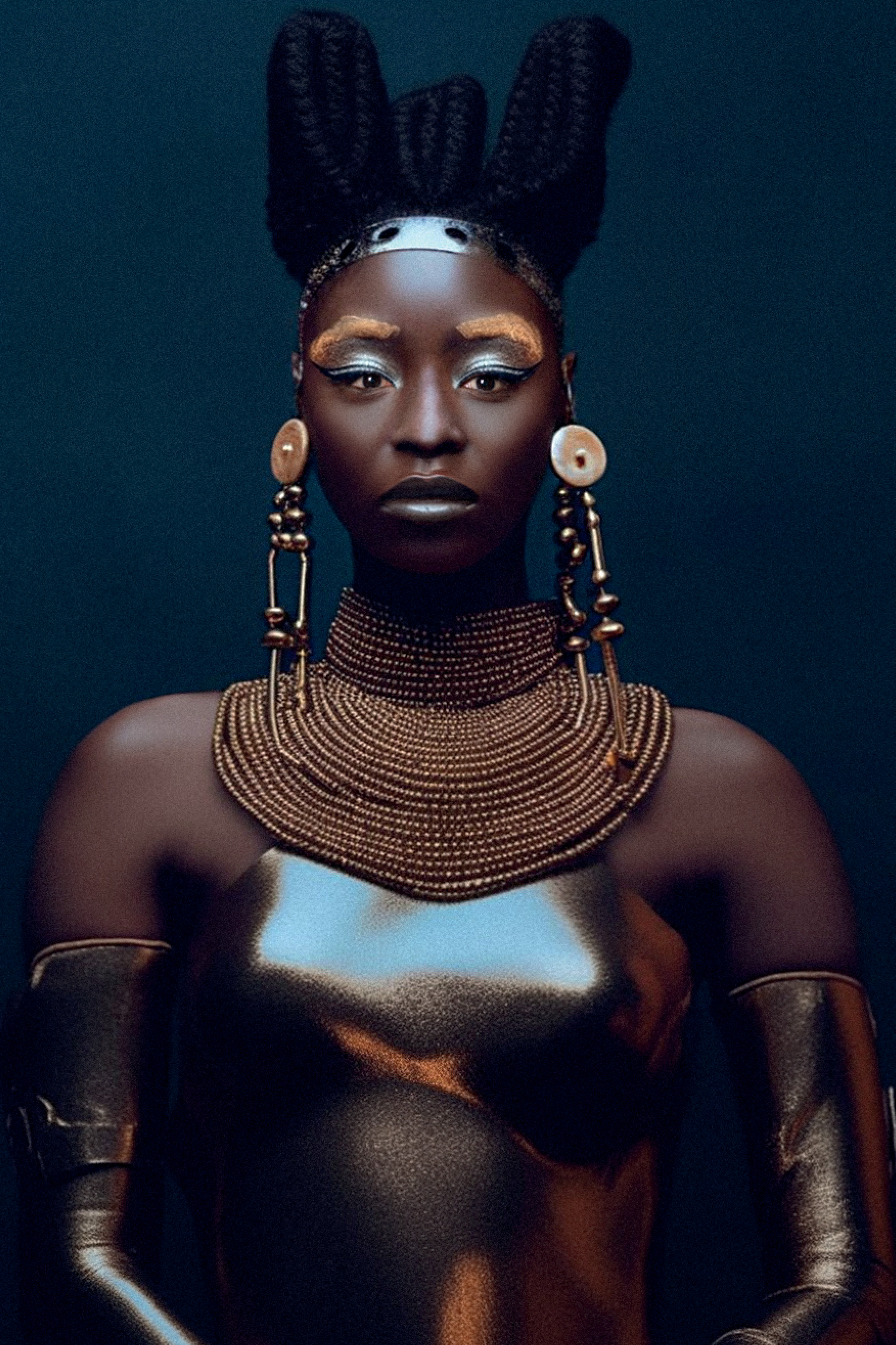 ensaio Nina Silva para Claudia feito com intelig&ecirc;ncia artificial