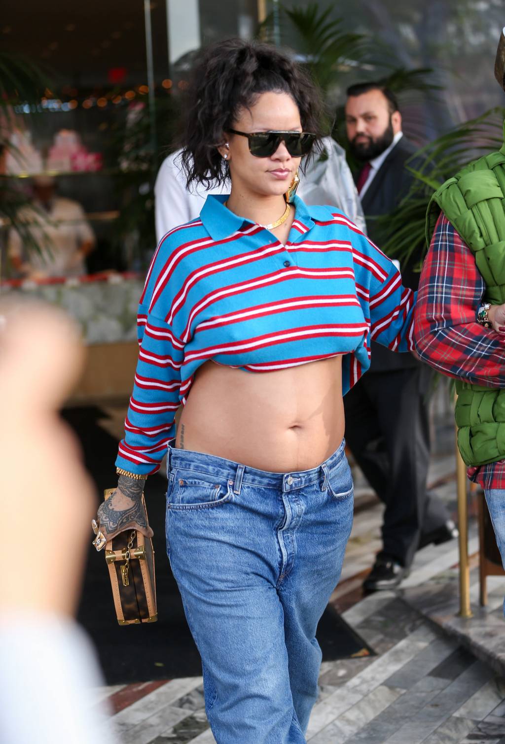 Celebrity Sightings In Los Angeles – March 15, 2023 rihanna com camisa polo