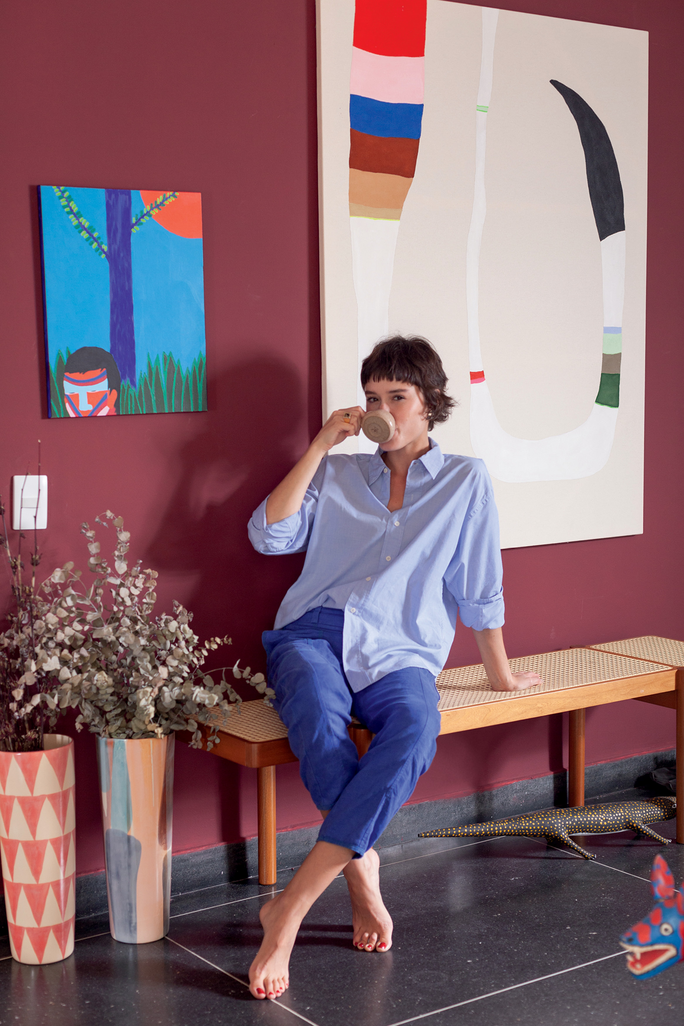 O apartamento da modelo e cozinheira Laura Miranda na Bela Vista, em S&atilde;o Paulo