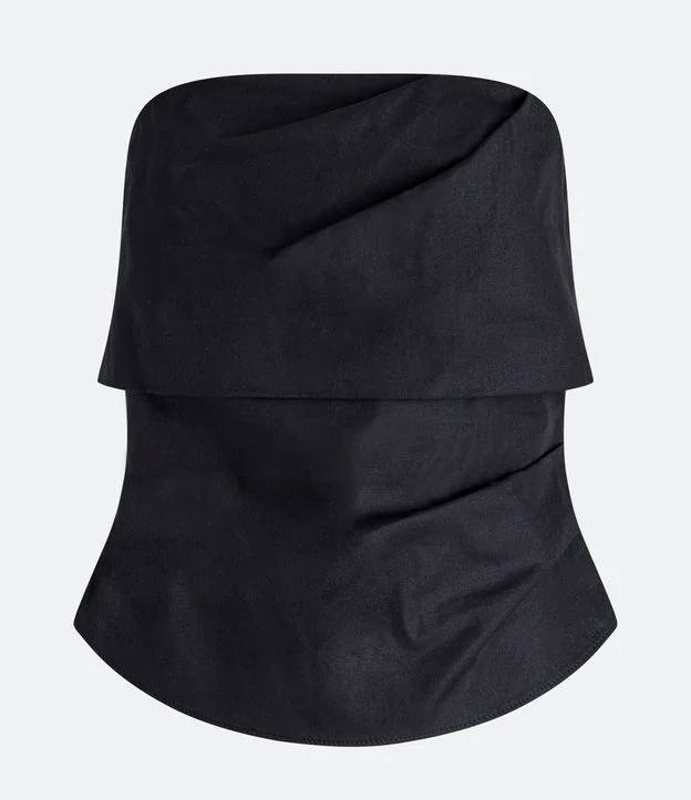 Blusa sem al&ccedil;a preta