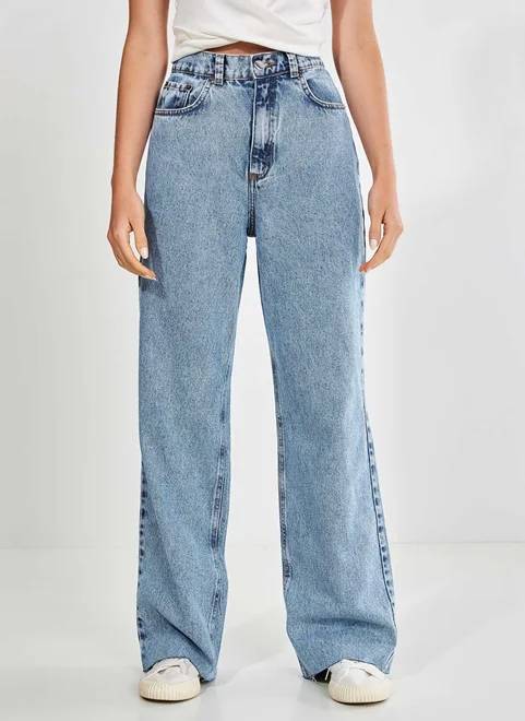 Cal&ccedil;a jeans reta