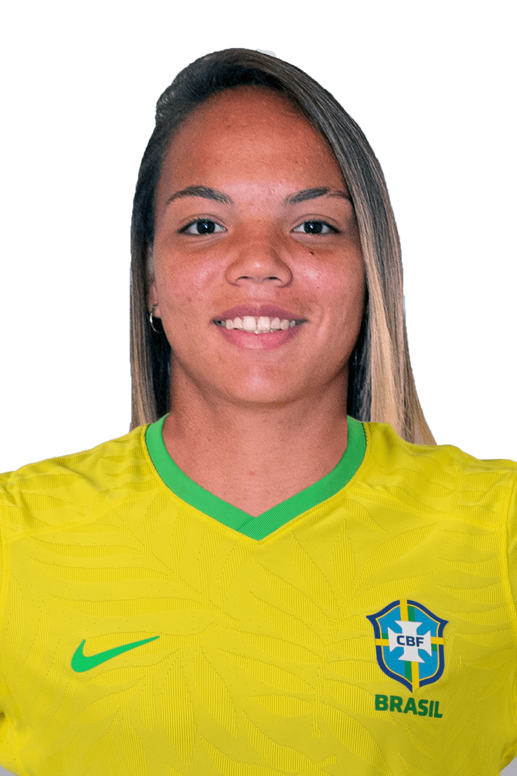 Nycole, jogadora da seleção brasileira de futebol.