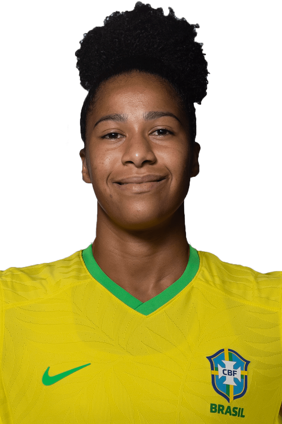Tainara_3x4_SEM FUNDO Tainara, jogadora da seleção brasileira de futebol.