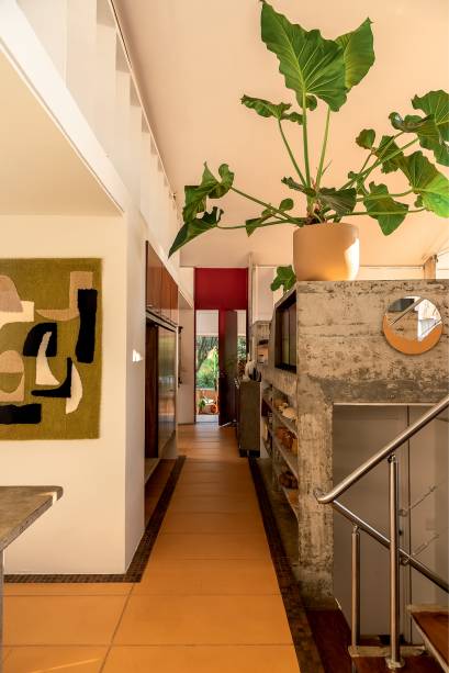 Detalhes da arquitetura modernista da casa, construída em meados de 1970 Detalhes da arquitetura modernista da casa, construída em meados de 1970