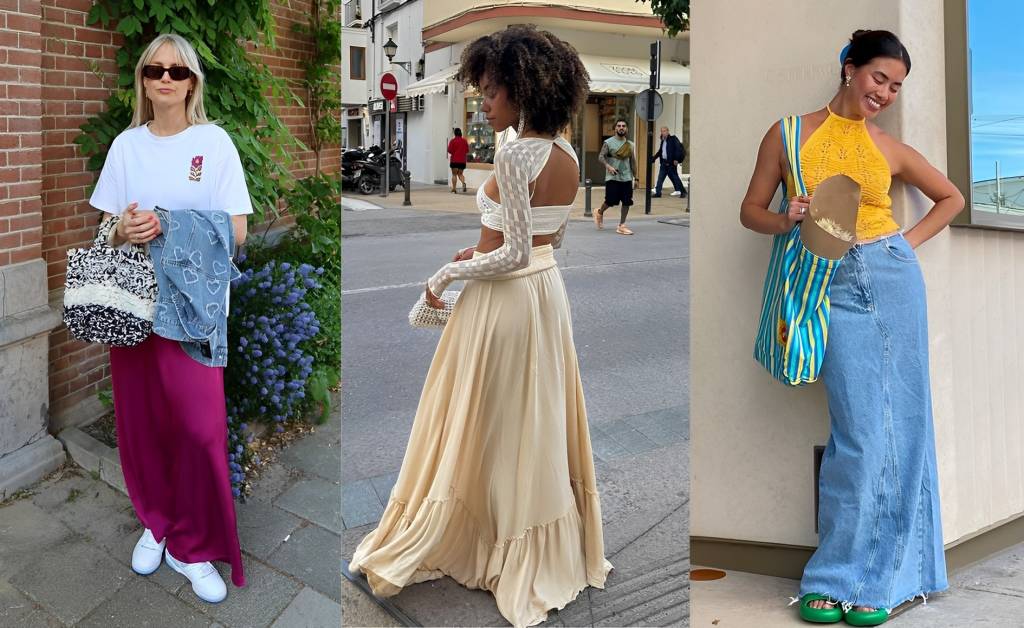 6 formas de usar saia longa, a tendência do momento