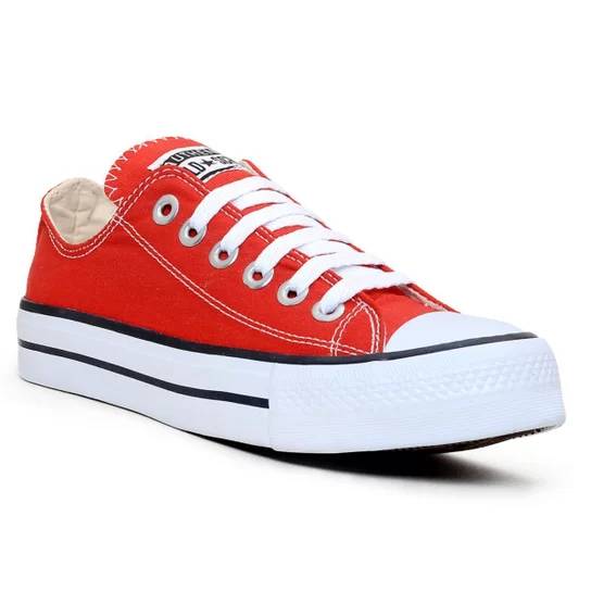 T&ecirc;nis vermelho all star