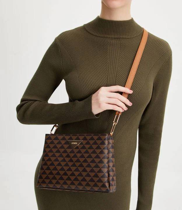 Bolsa cl&aacute;ssica e elegante marrom