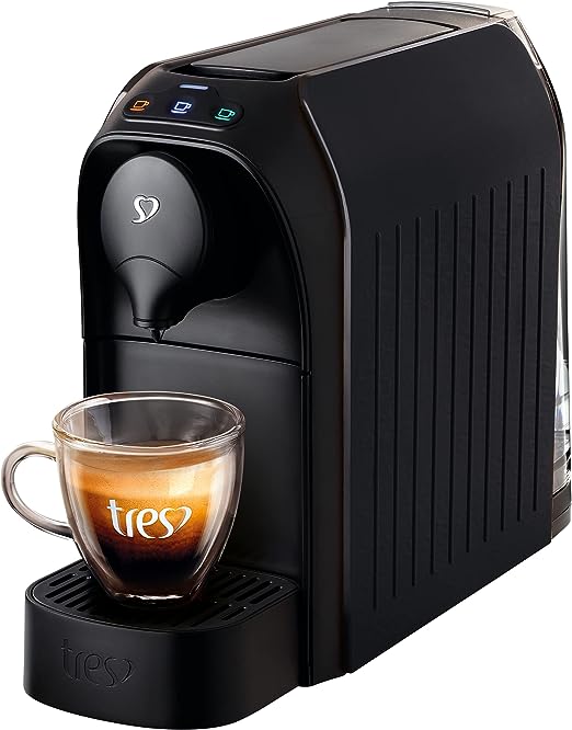 3 Corações Máquina de Espresso TRES Passione Preto