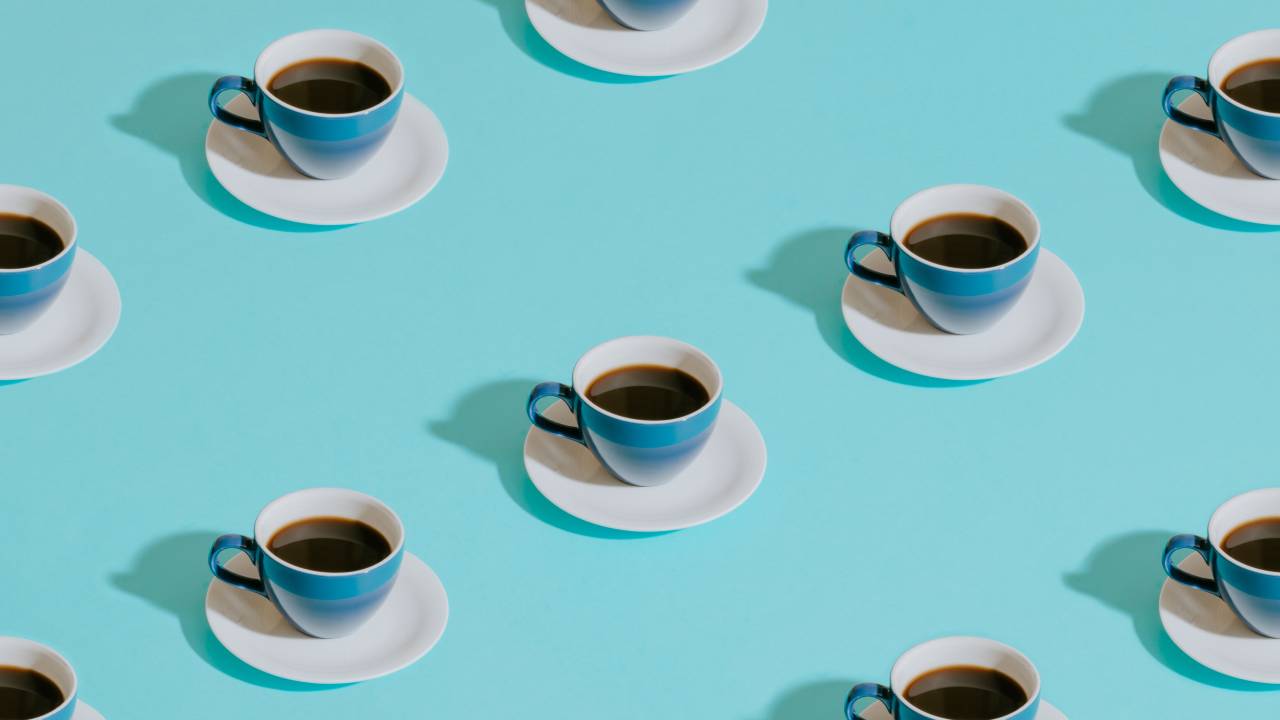 Xícaras de super coffees