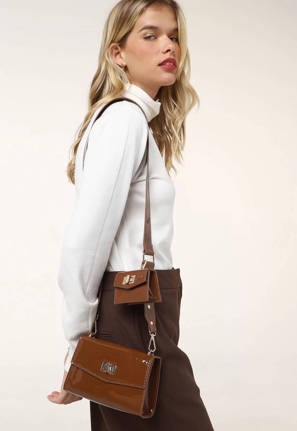 bolsa marrom