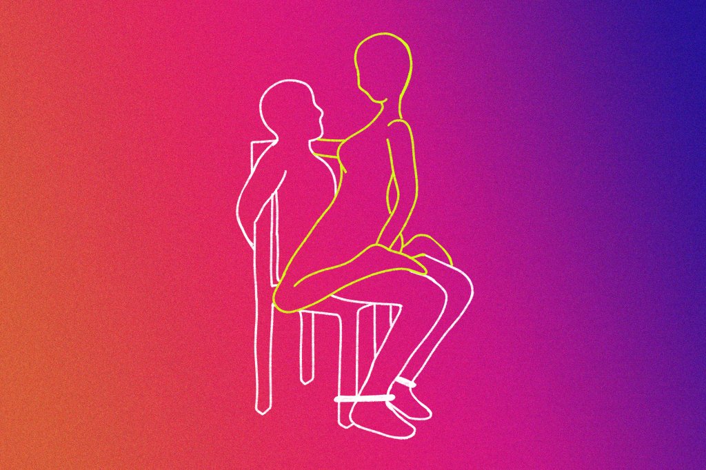 Trazer uma cadeira para o sexo pode facilitar os jogos de restrição
