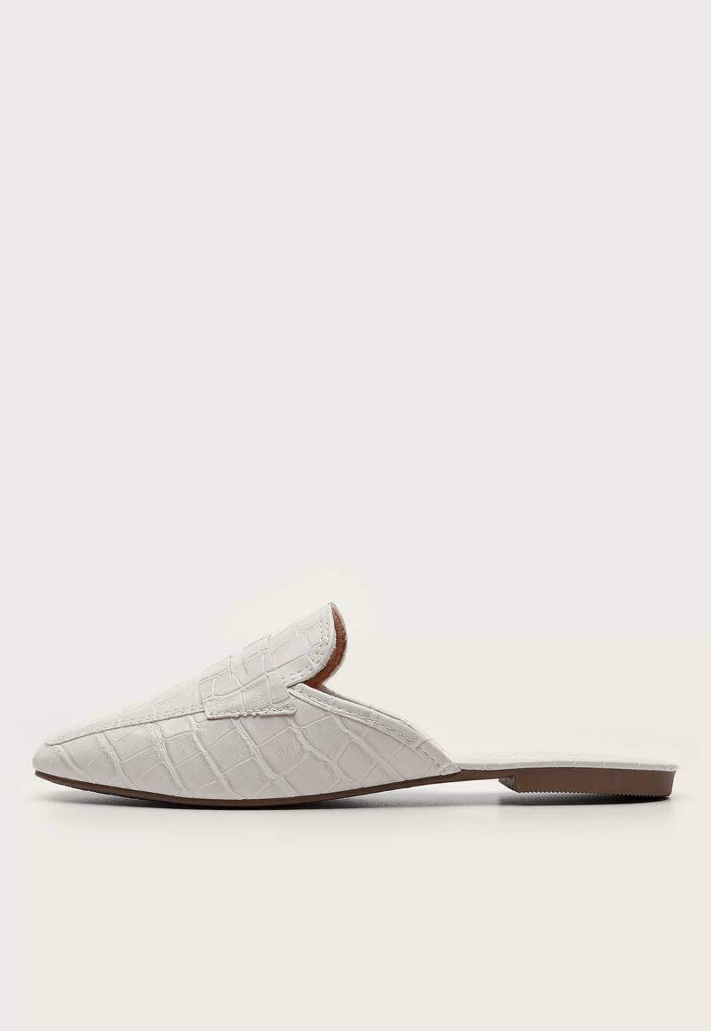 Sapato mule branco elegante