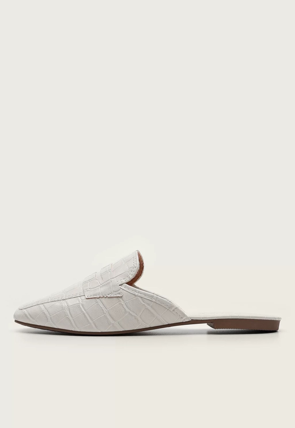 Sapato mule branco elegante