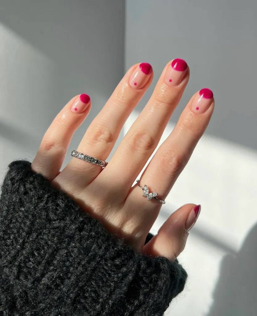 nail-art-para-unhas-curtas-francesinha-moderna francesinha estilizada para unhas curtas