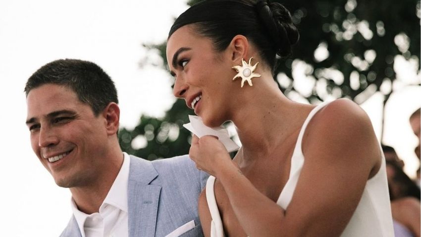 Os detalhes do vestido de noiva de Mari Saad