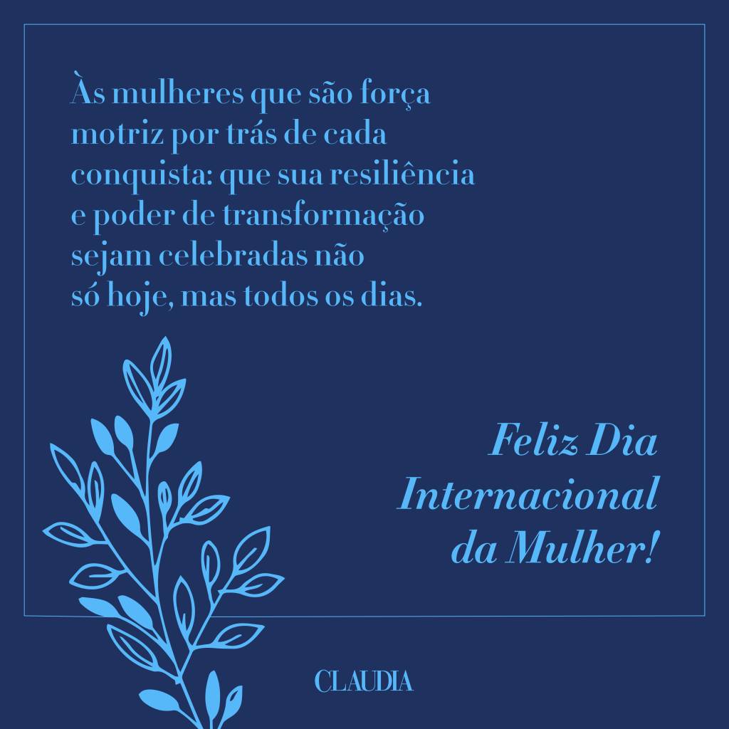 Mensagem para o Dia Internacional da Mulher