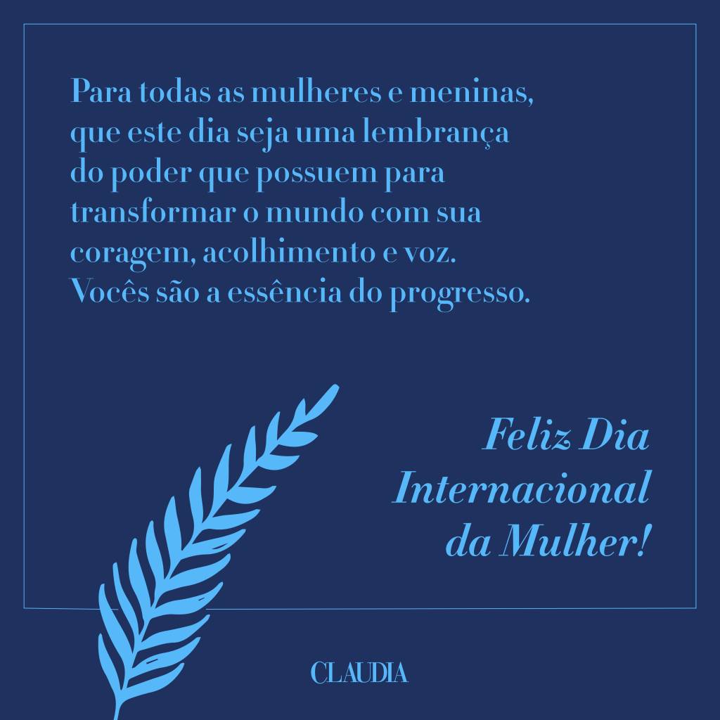 Mensagem para o Dia Internacional da Mulher