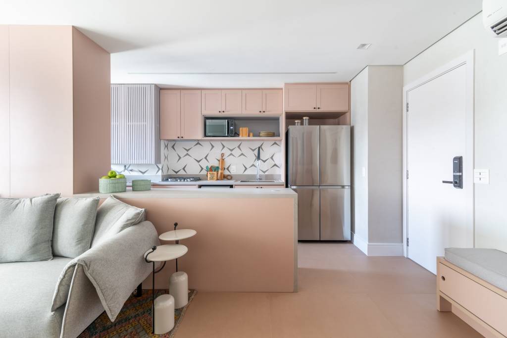 Cozinha rosa retrô: 4 projetos para se inspirar!