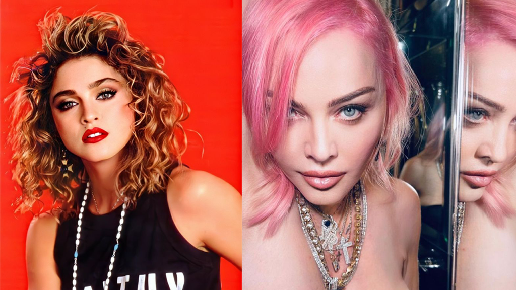 Madonna: do cabelo platinado ao rosa