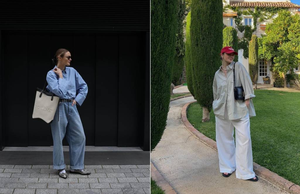 Calça baggy e camisa social pode servir para diferentes compromissos