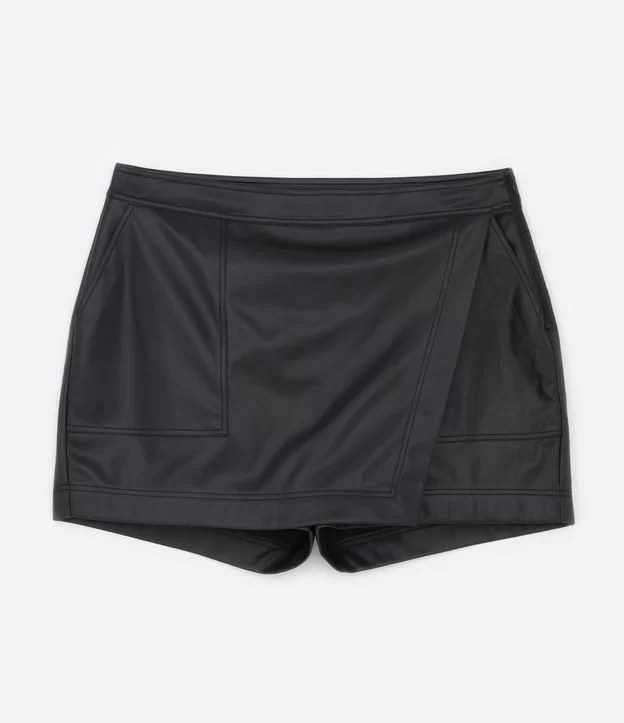 Short saia preto