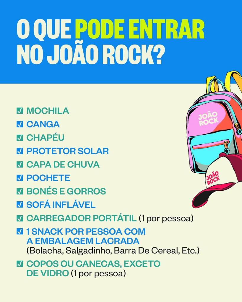 Protetor solar, capa de chuva e até sofá inflável estão liberados