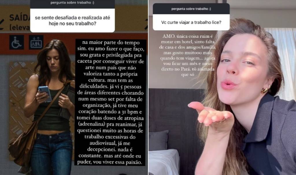 Alice Wegmann respondeu a curiosidades dos fãs as redes sociais e revelou que já precisou ser reanimada no set