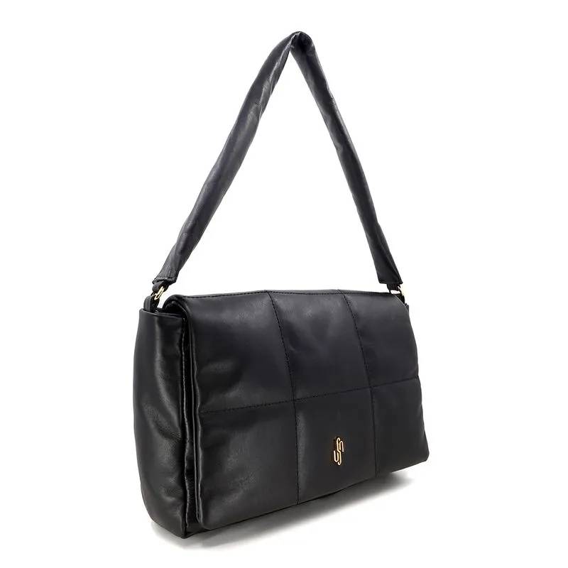 Bolsa de couro preta