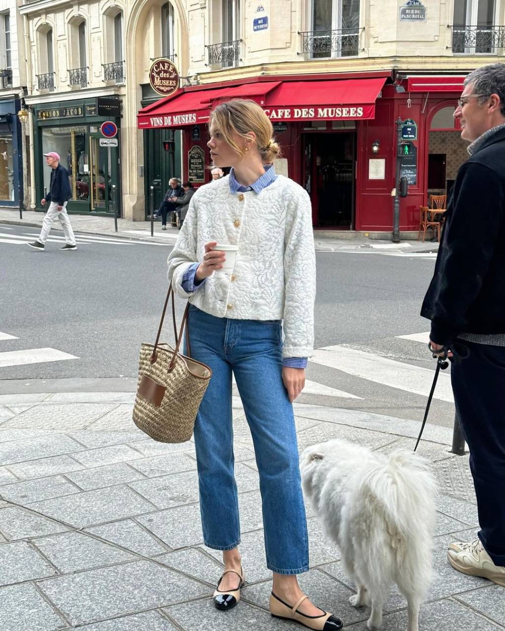 look-com-calça-reta Look com calça jeans reta