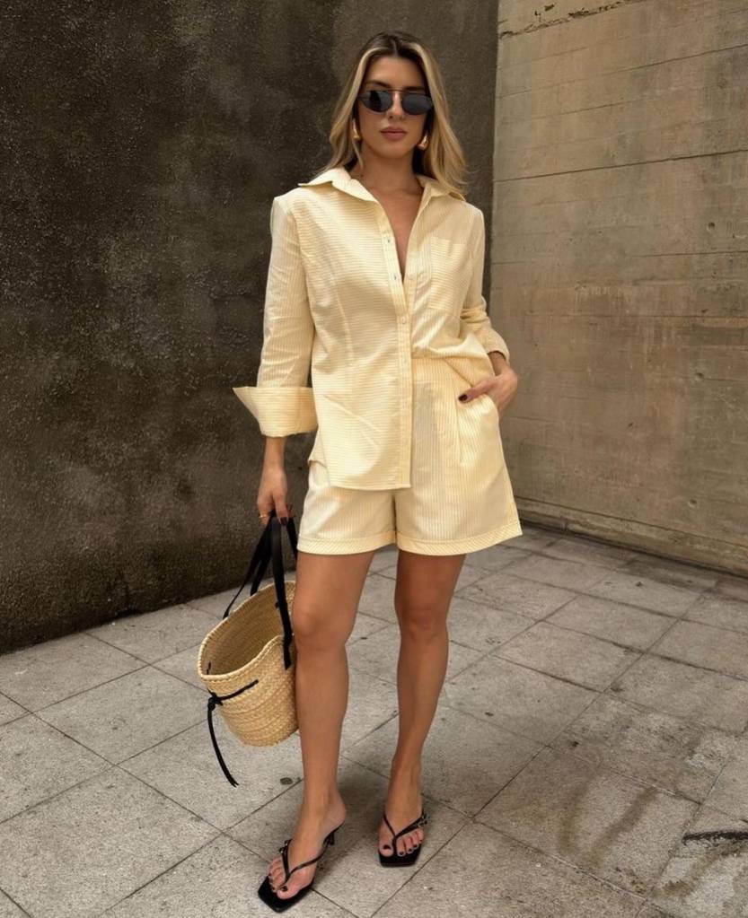 looks-parecer-alta-monocromático Peças monocromáticas não quebram a silhueta