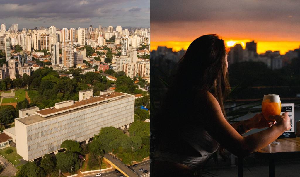 Restaurante Vista fica no alto do Museu de Arte Contemporânea (MAC), na Vila Mariana