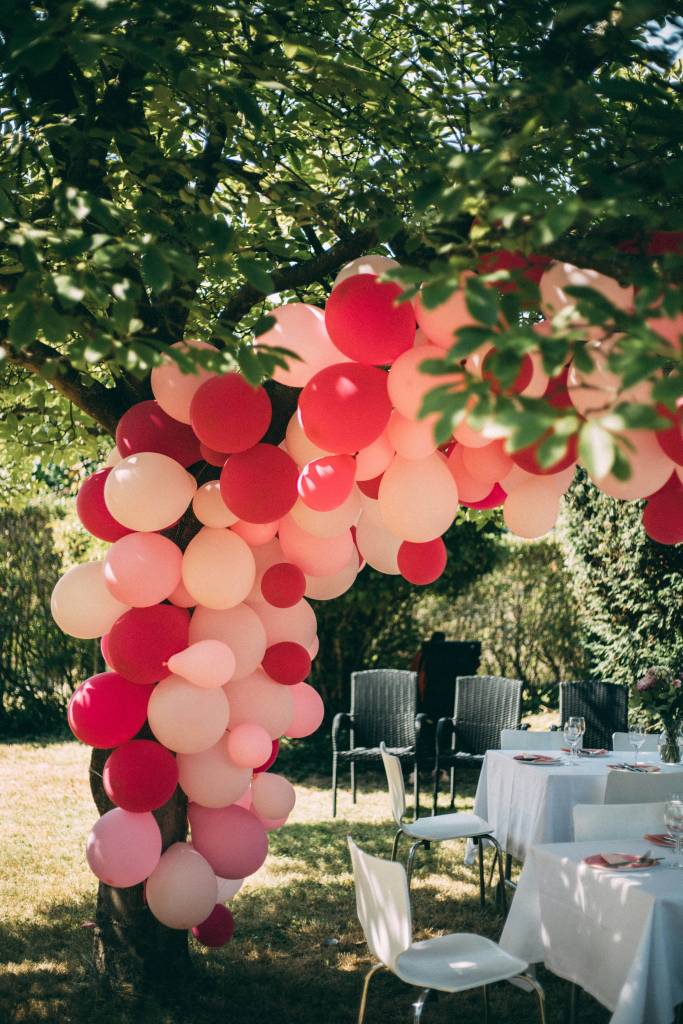 Balões de aniversário para uma decoração simples