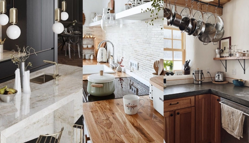 10 tipos de bancadas para cozinha e quais mancham mais