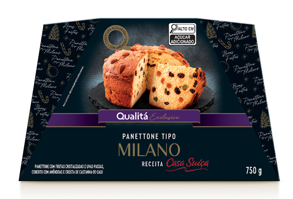 Qualitá - panetone tipo Milano (R$ 49,99 - 750g) Qualitá - panetone tipo Milano (R$ 49,99 - 750g)
