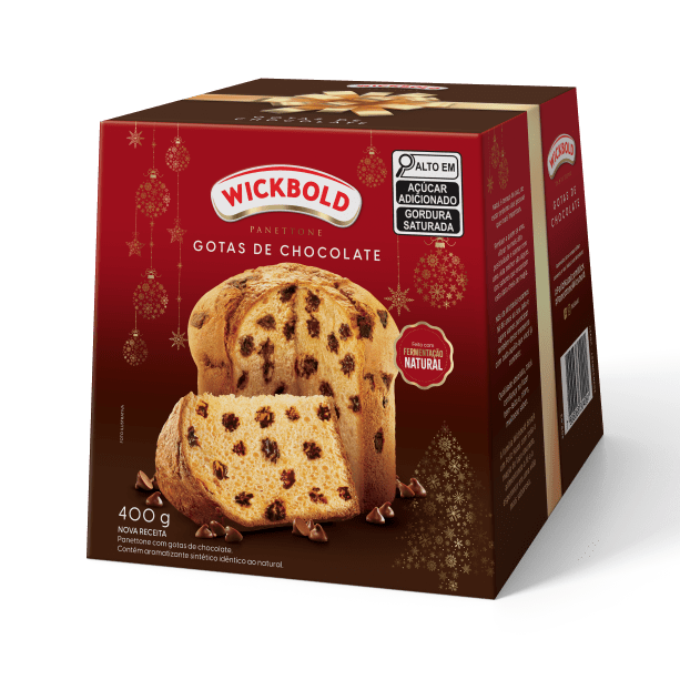 Wickbold - Panettone Tradicional Gotas de Chocolate (R$ 20,99 - 400g) Wickbold - Panettone Tradicional Gotas de Chocolate (R$ 20,99 - 400g)