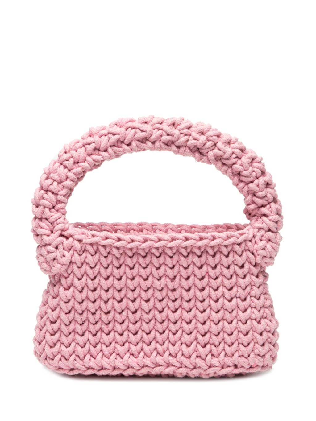 Bolsa de croch&ecirc; rosa