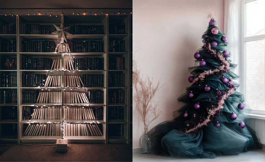 9 árvores de Natal mais criativas e bonitas que as tradicionais