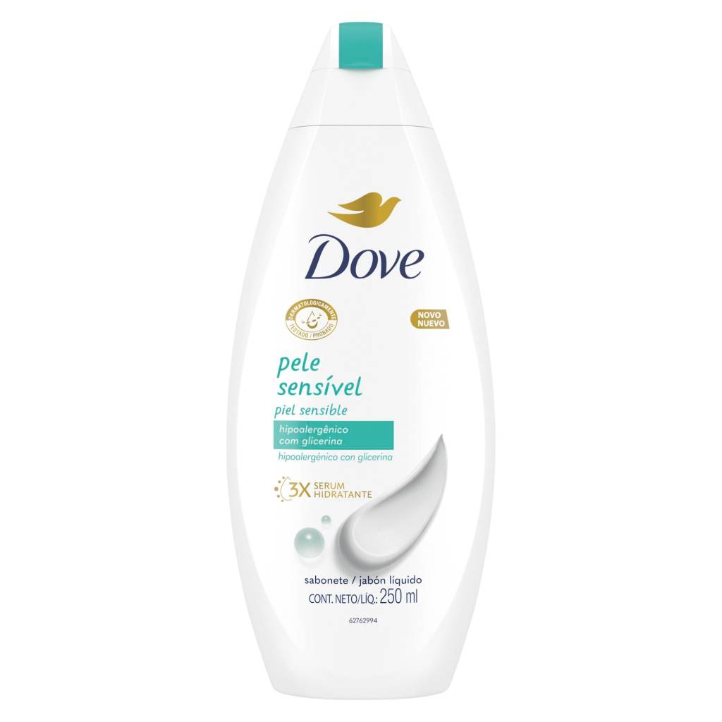 Novo sabonete líquido de Dove é perfeito para quem possui pele sensibilizada ou alérgica