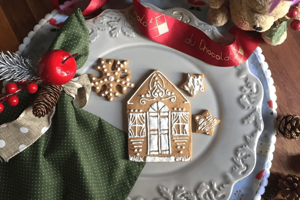 Biscoitos simples para o Natal