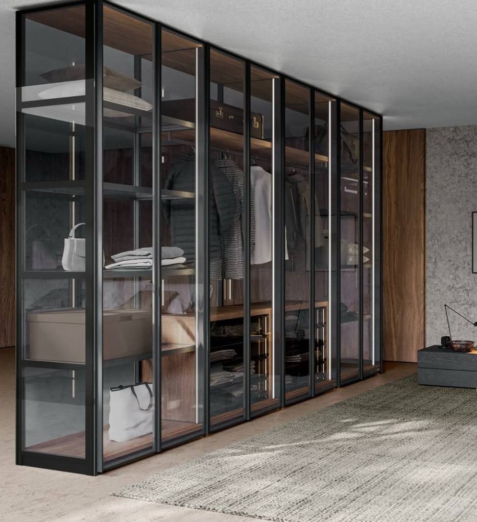 porta-vidro-closet Portas de closet de vidro: inspirações